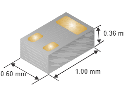 CSD25483F4采用0.6mm x 1mm LGA封装、具有栅极ESD保护的单通道245mΩ、-20V、P沟道NexFET™功率MOSFET Texas Instruments德州仪器TI